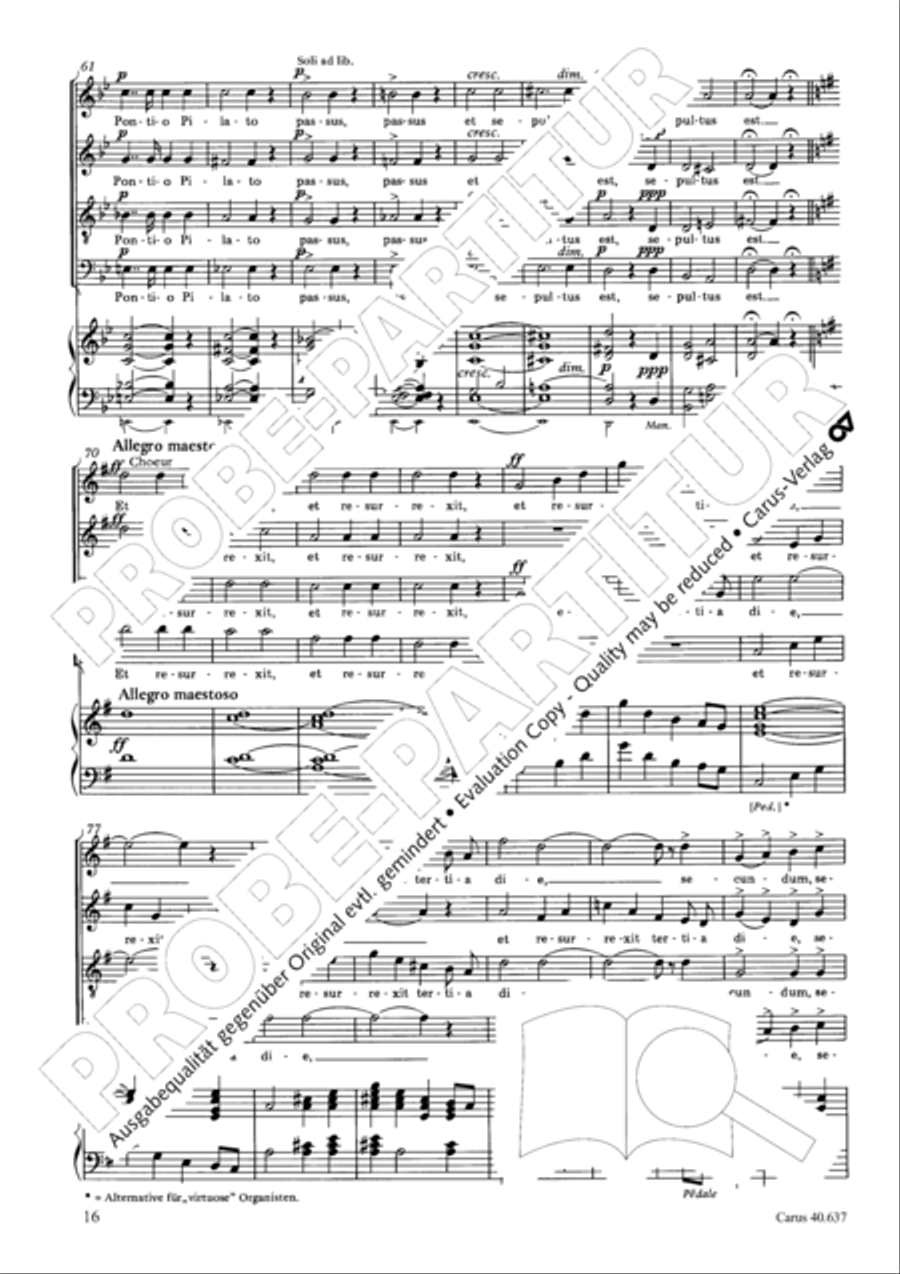 Messe breve no. 6 aux cathedrales 4-Part scores gallery preview page 21