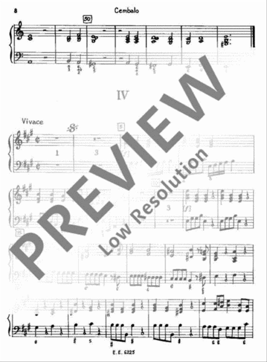 Concerto A major Harpsichord scores gallery preview page 9
