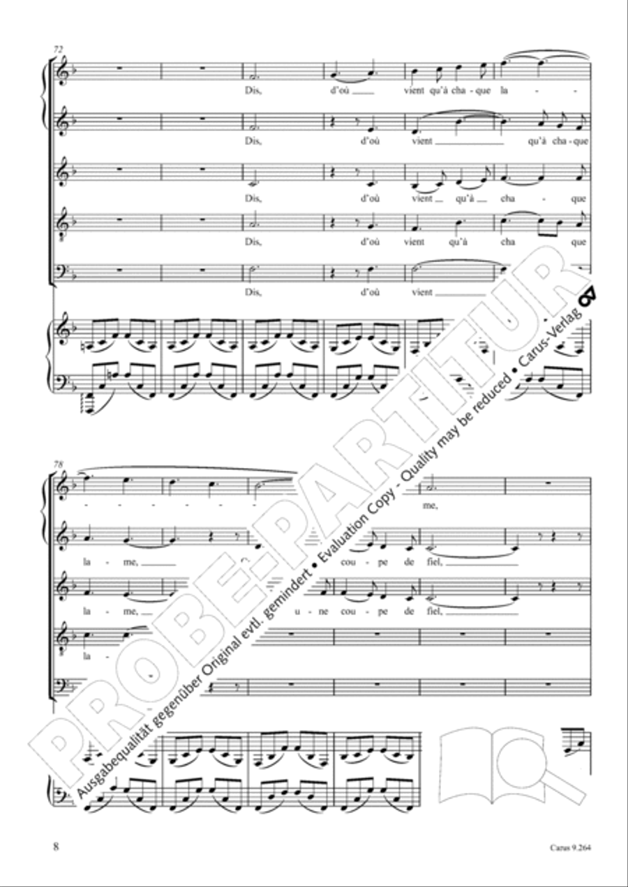 Soiree en mer SSATB scores gallery preview page 9