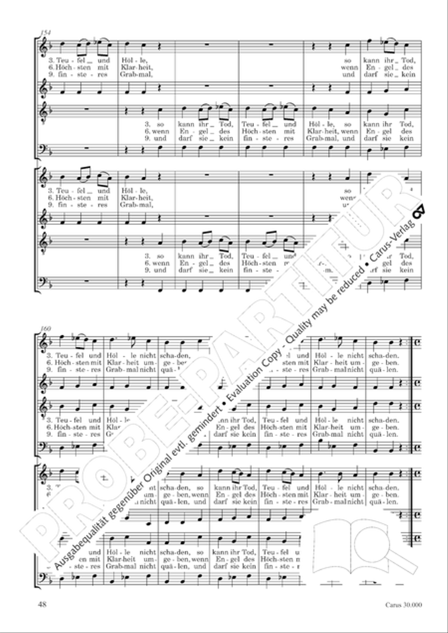 J.L. Bach: The complete motets Choir scores gallery preview page 55