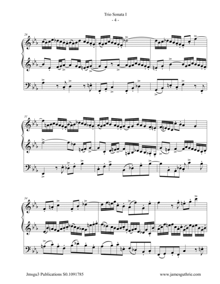 BACH: Trio Sonata No. 1 BWV 525 for Violin Duo & Cello image number null