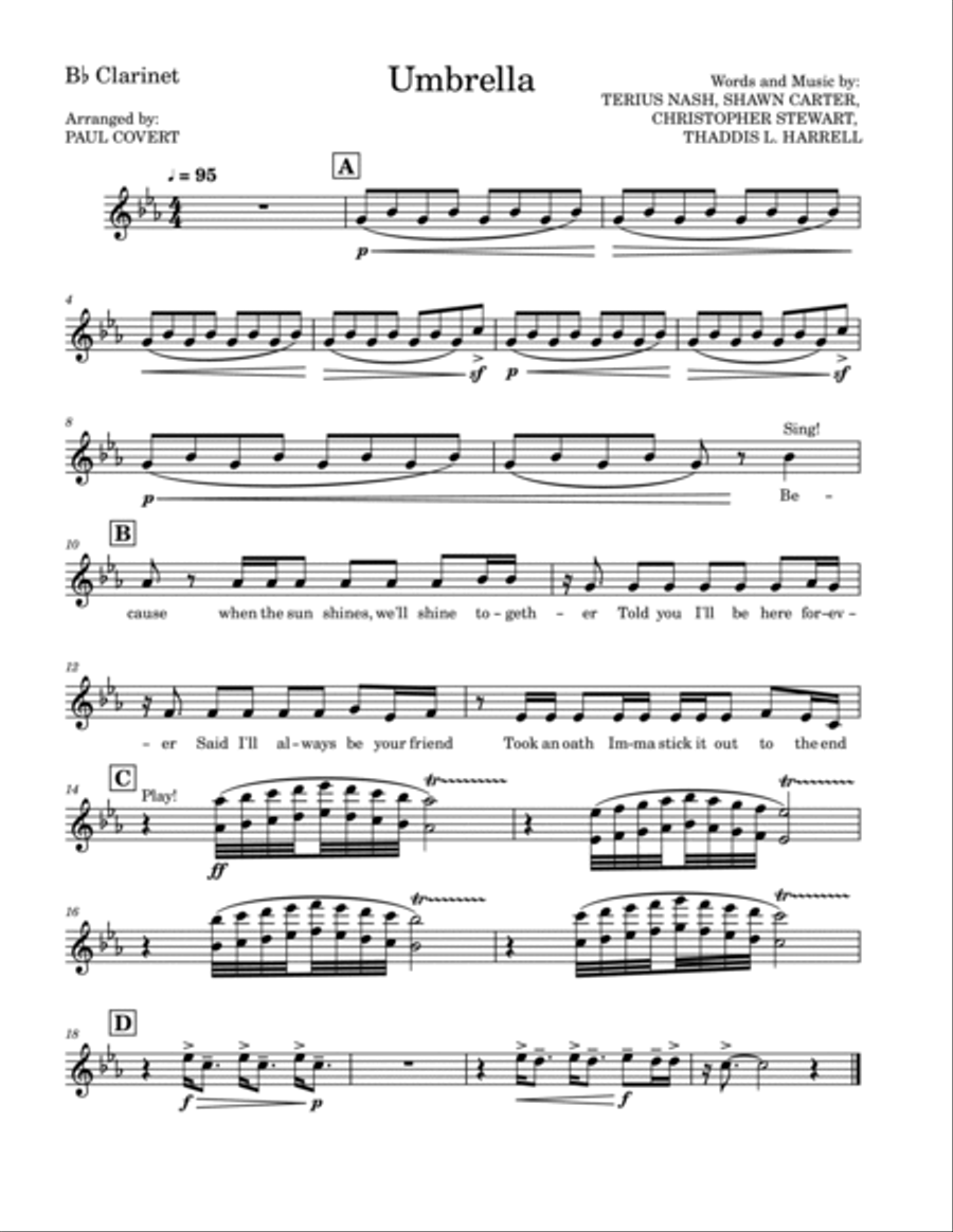 Umbrella Marching Band scores gallery preview page 6