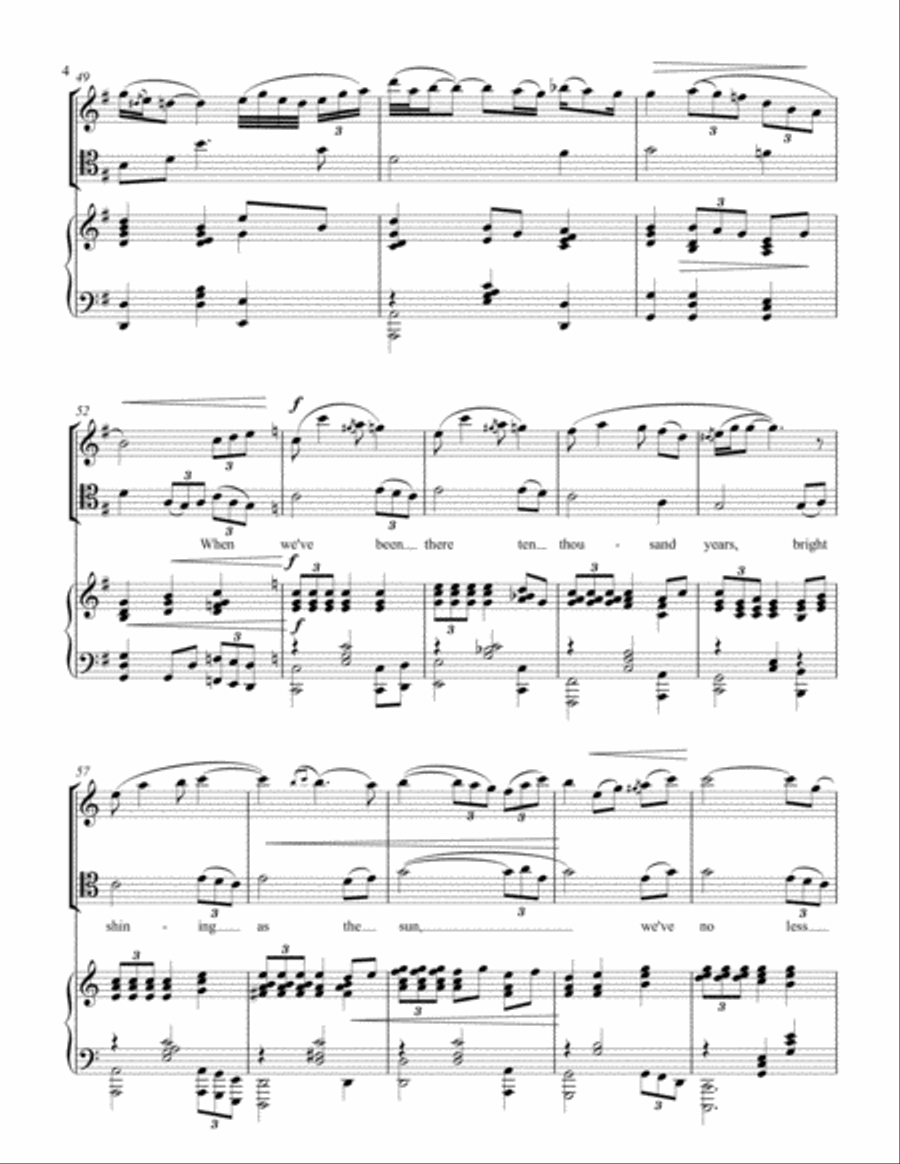 Amazing Grace Piano Trio scores gallery preview page 4