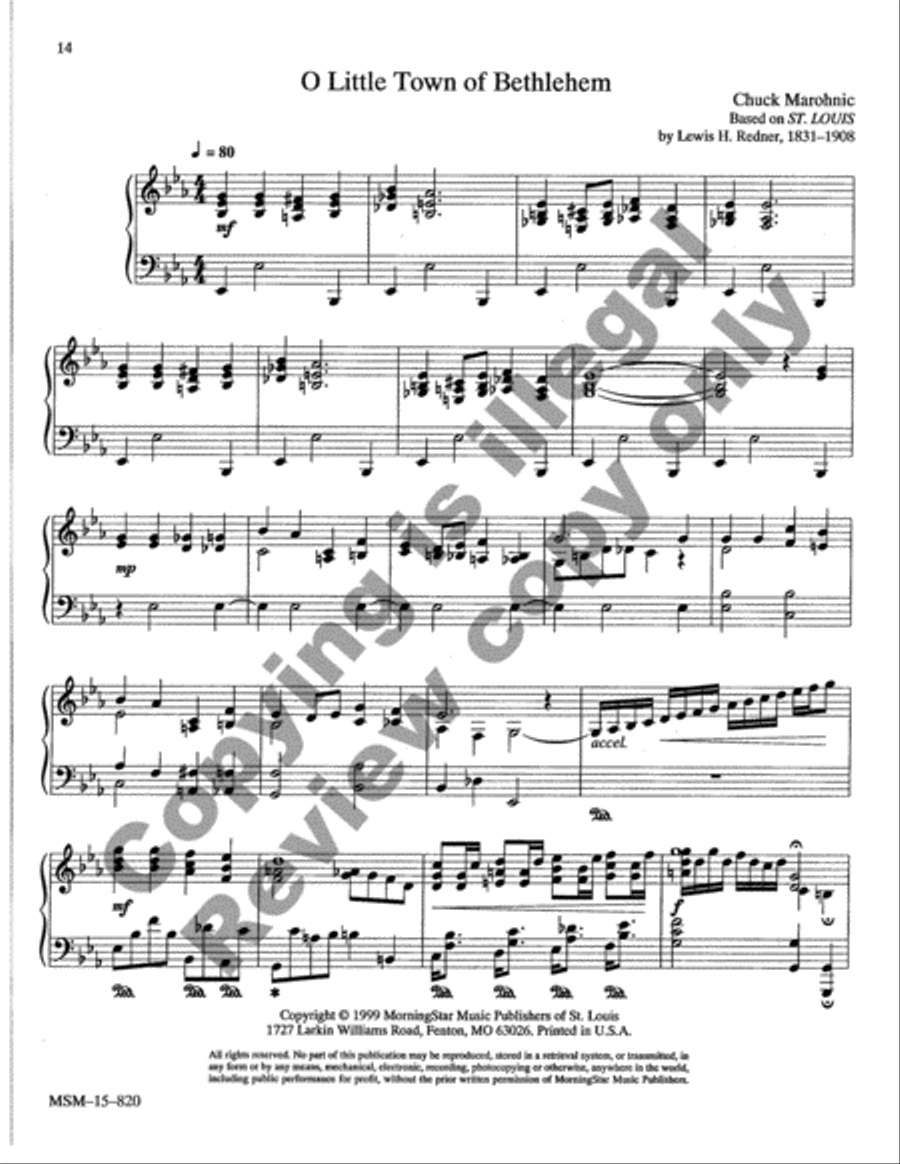 Christmas Jazz: Five Carols for Piano, Set 2 Piano Solo scores gallery preview page 13