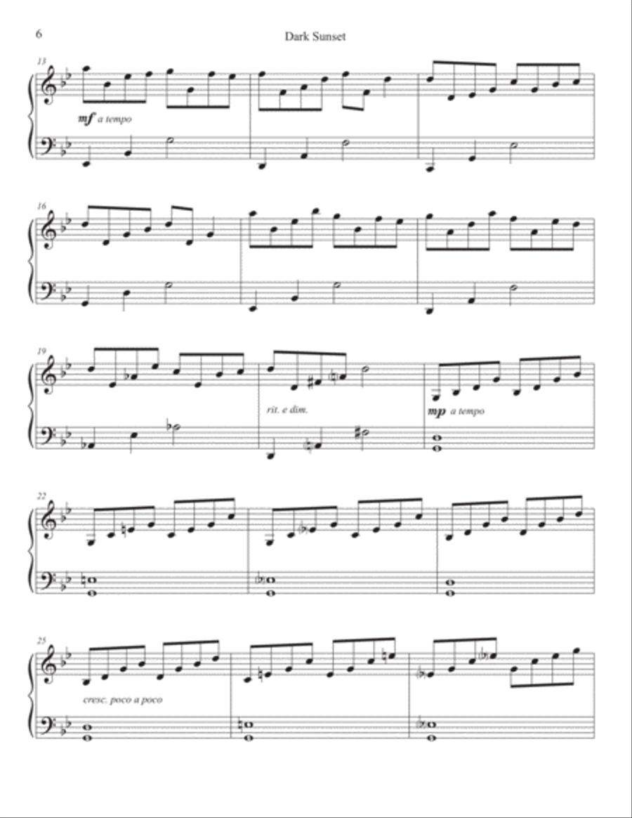 Sunsets Piano Book Piano Solo scores gallery preview page 6