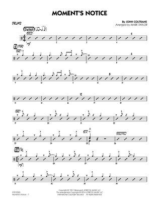 Moment's Notice (arr. Mark Taylor) - Drums