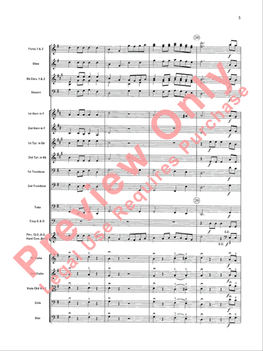 Rondeau (Theme from Masterpiece Theatre) Full Orchestra scores gallery preview page 8