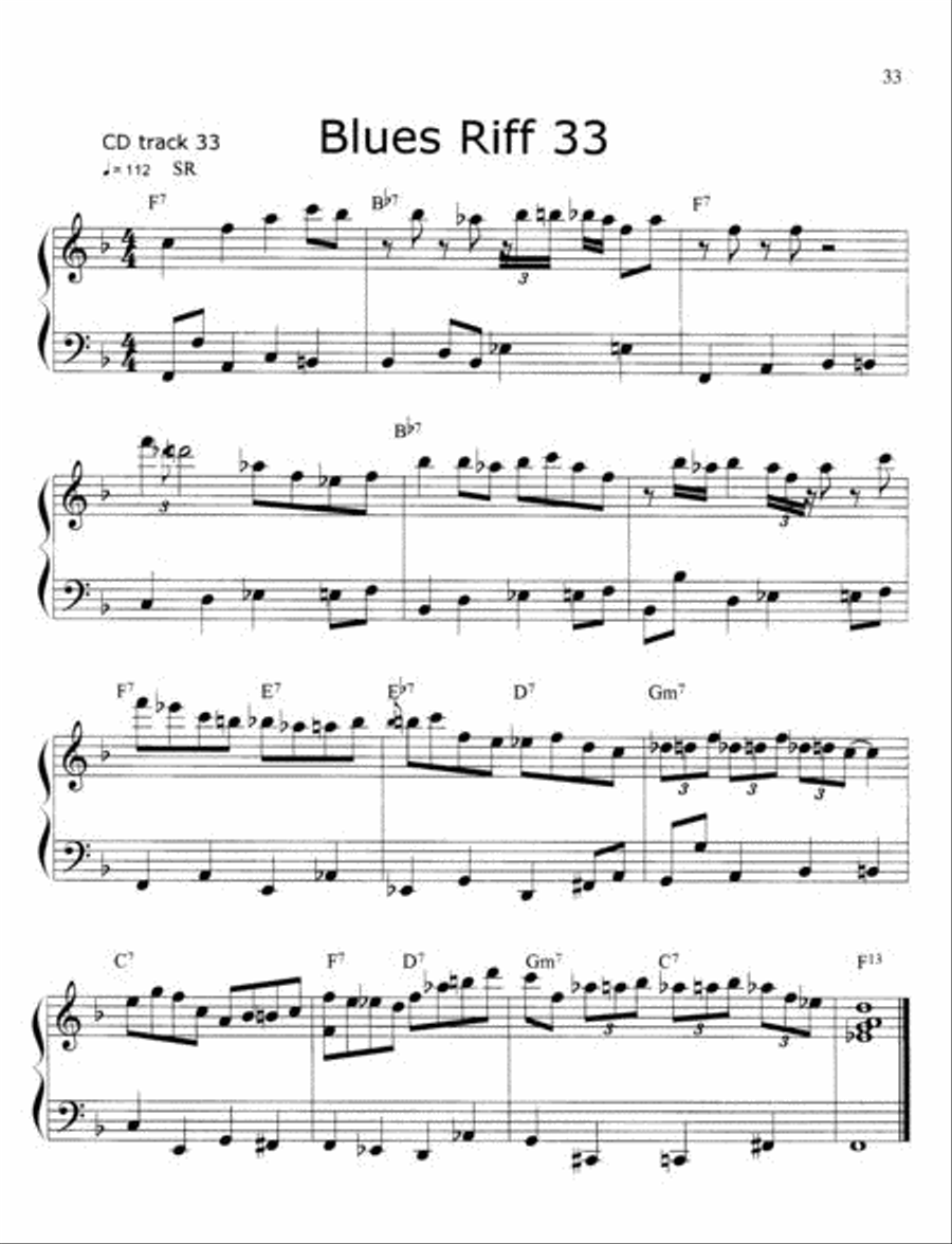 100 Ultimate Blues Riffs for Piano/Keyboards Piano Method scores gallery preview page 2