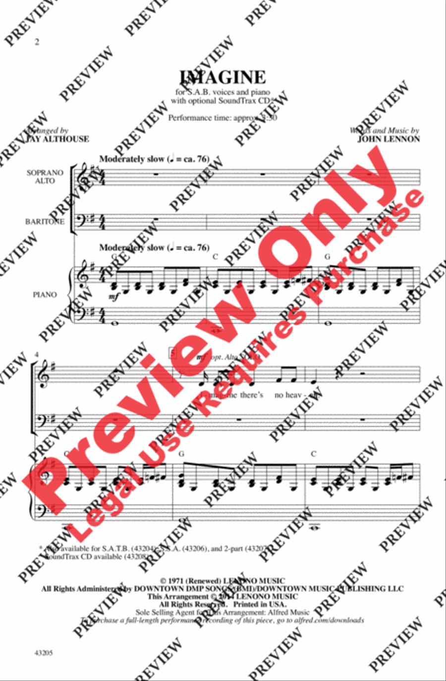Imagine 3-Part scores gallery preview page 13