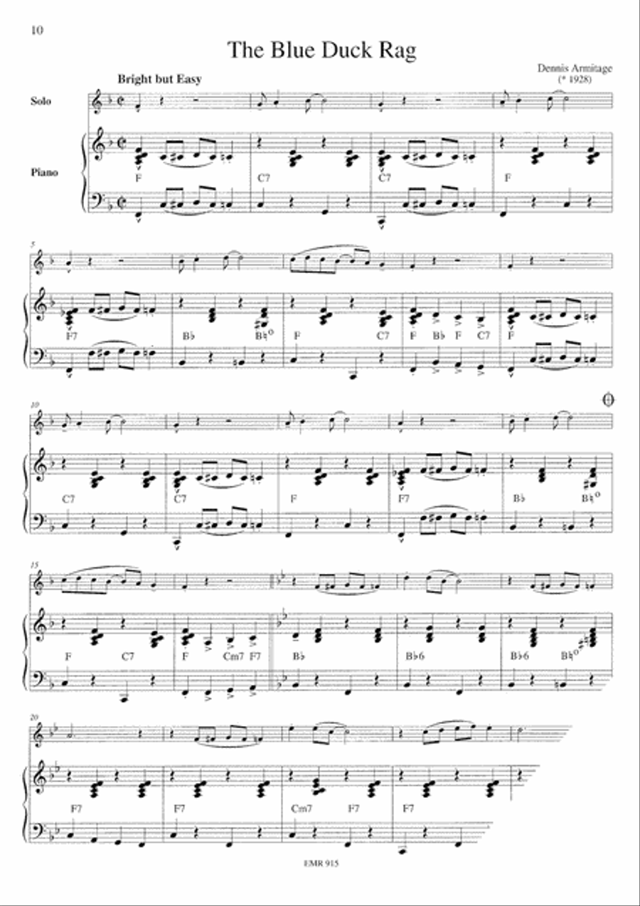 Ragtime Flute Duet scores gallery preview page 5