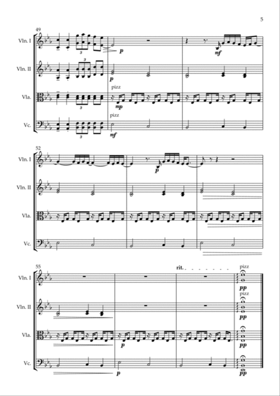 Little Freak String Quartet scores gallery preview page 5