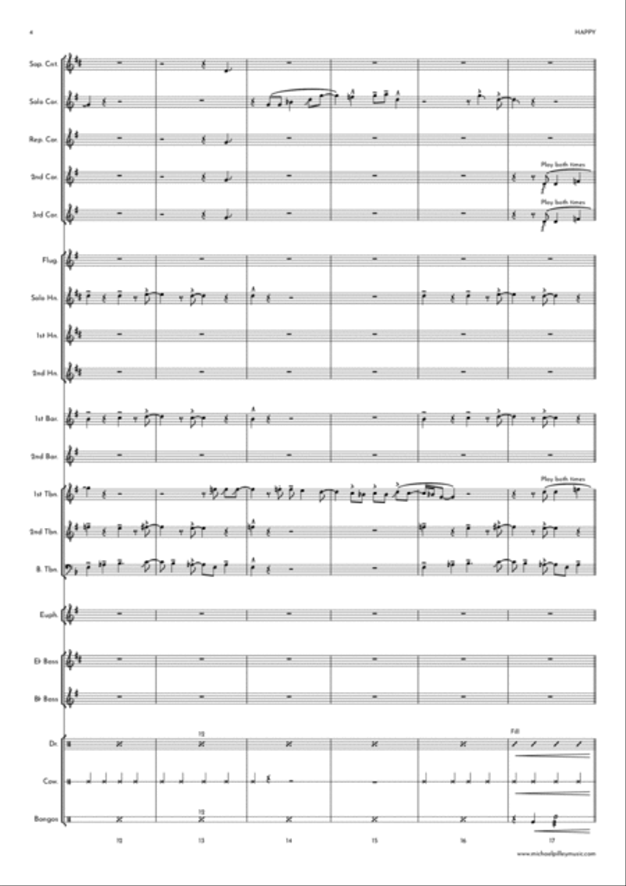 Happy Brass Band scores gallery preview page 4