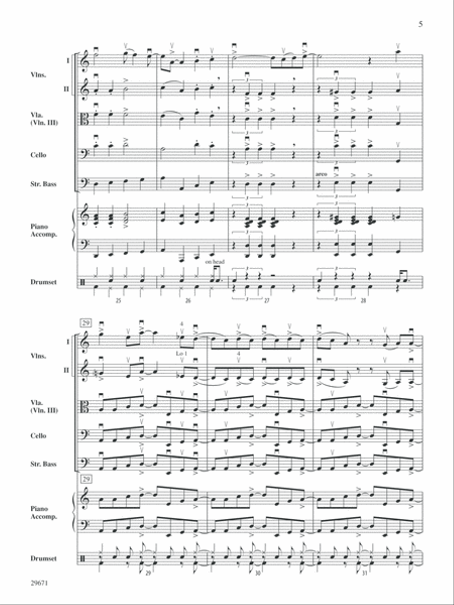 Moondance: Score String Orchestra scores gallery preview page 5