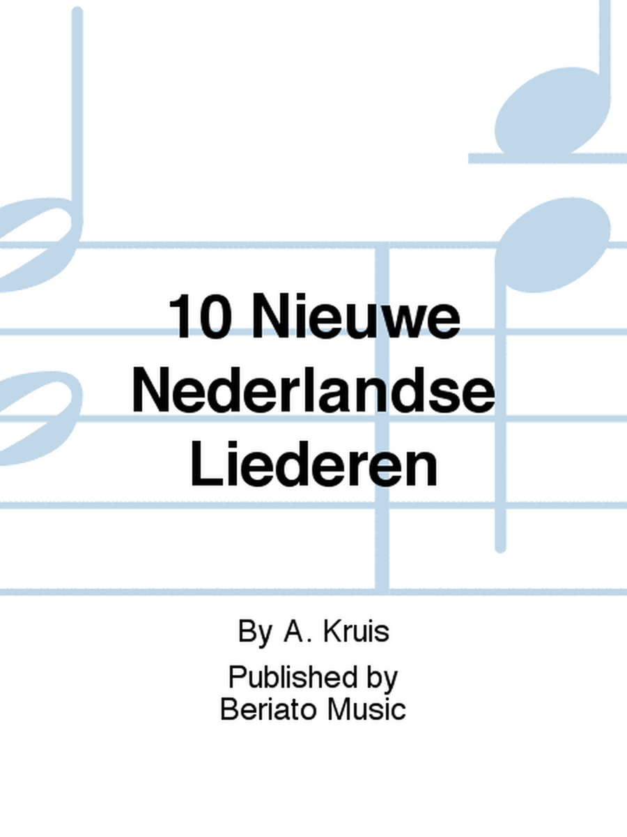 10 Nieuwe Nederlandse Liederen