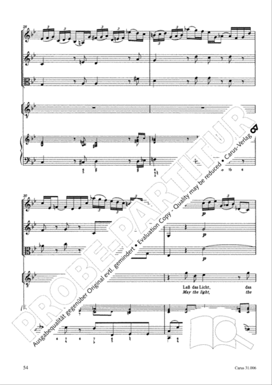 Stay with us, for it draws on toward evening (Bleib bei uns, denn es will Abend werden) 4-Part scores gallery preview page 55