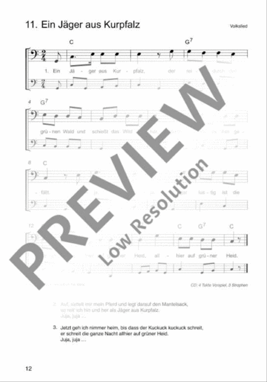 Die schönsten Volks- und Kinderlieder Cello scores gallery preview page 13