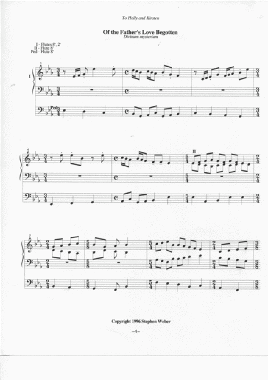 Nine Hymn Preludes for Organ Organ Solo scores gallery preview page 5