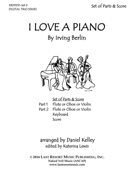 I Love a Piano for C Instruments and Piano Trio