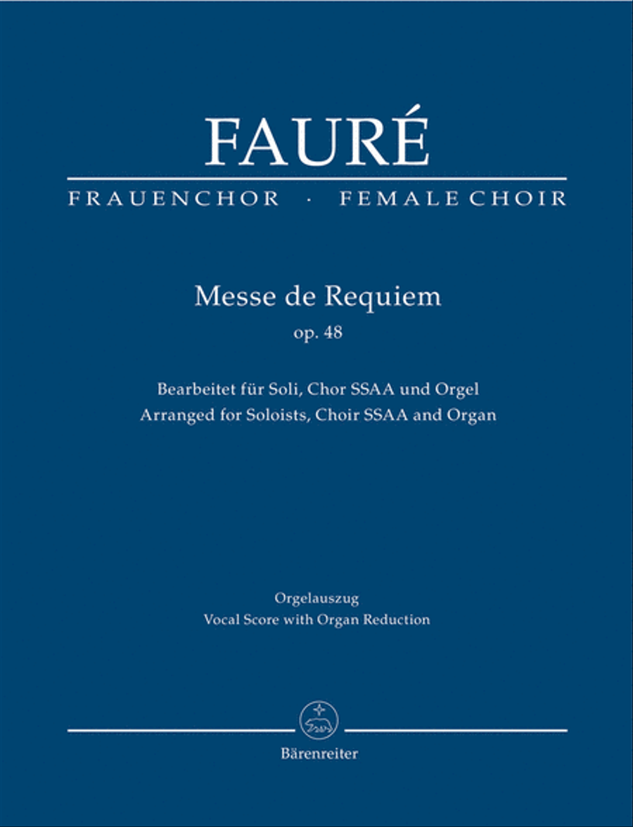 Messe de Requiem op. 48 SSAA scores gallery preview page 1