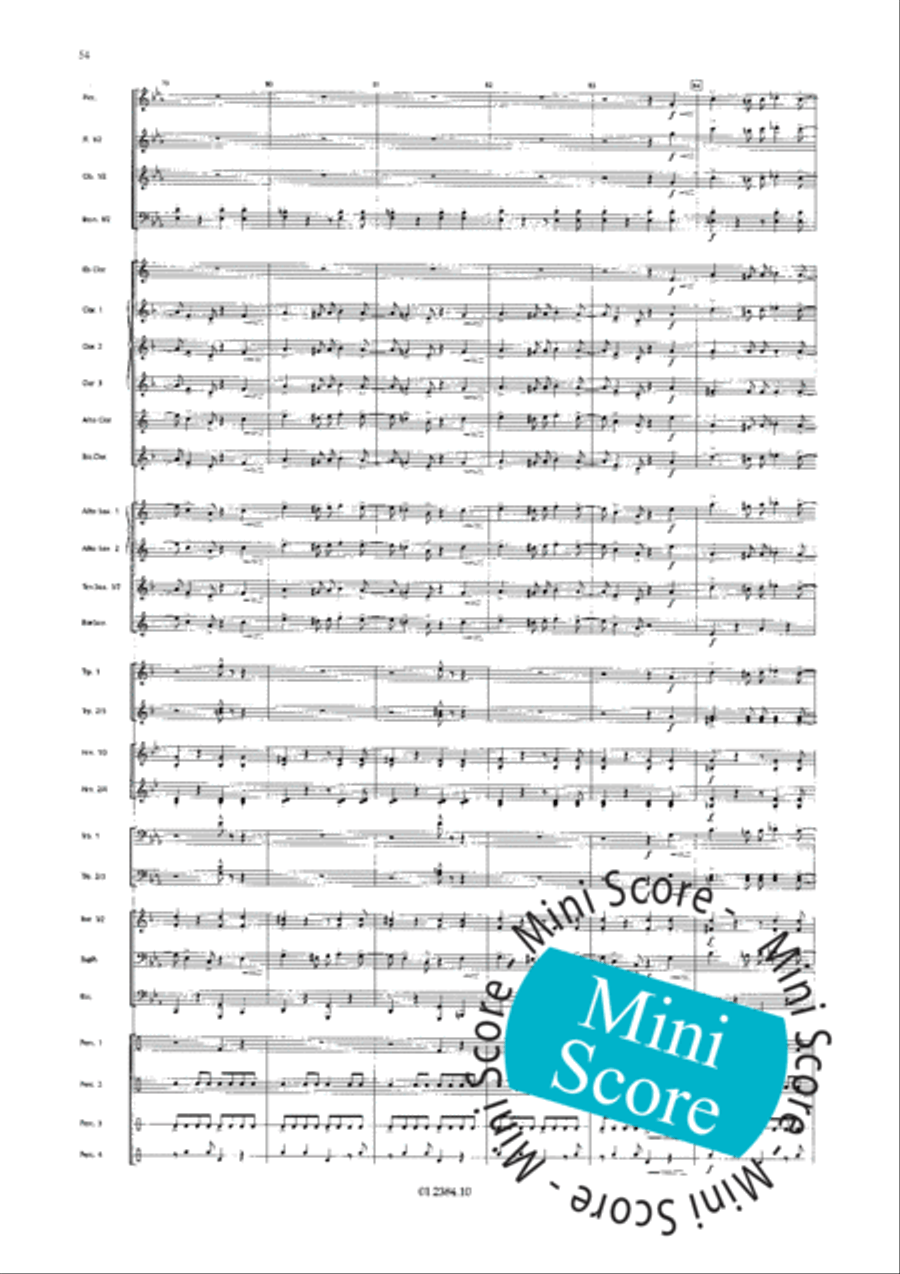 Os Passaros Do Brasil Concert Band scores gallery preview page 62