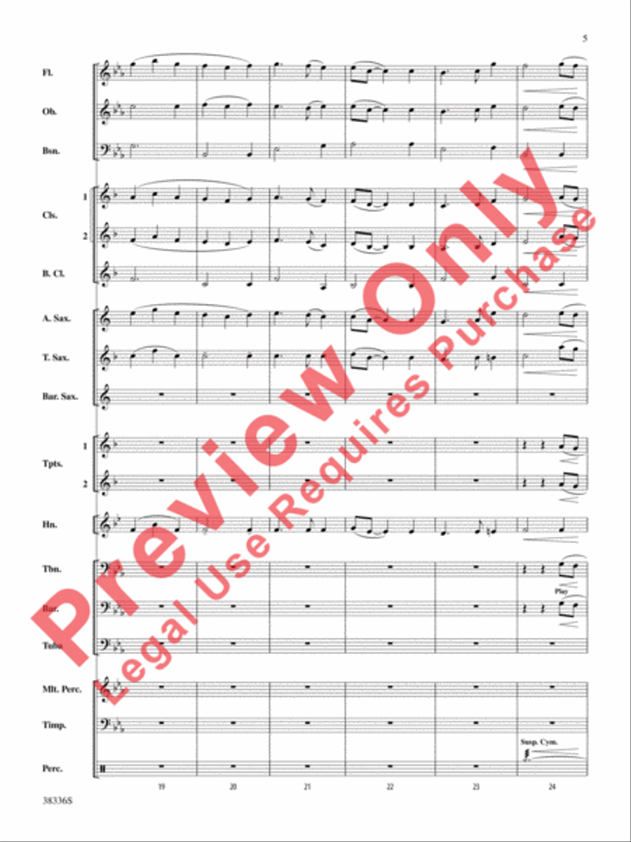Ye Banks and Braes Concert Band scores gallery preview page 6