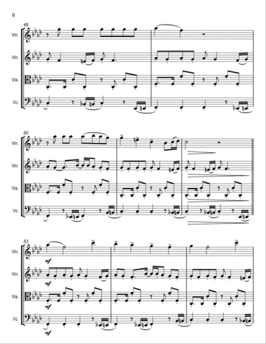 Training Season String Quartet scores gallery preview page 6