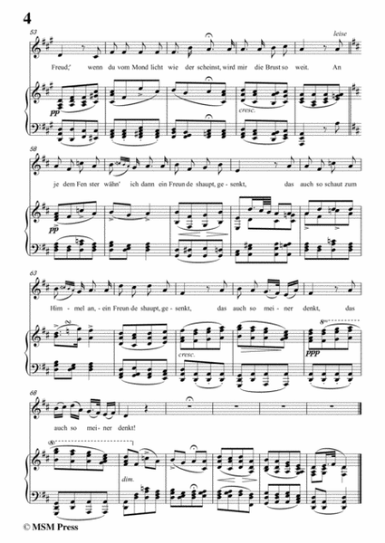 Schubert-Am Fenster,Op.105 No.3,in D Major,for Voice&Piano image number null