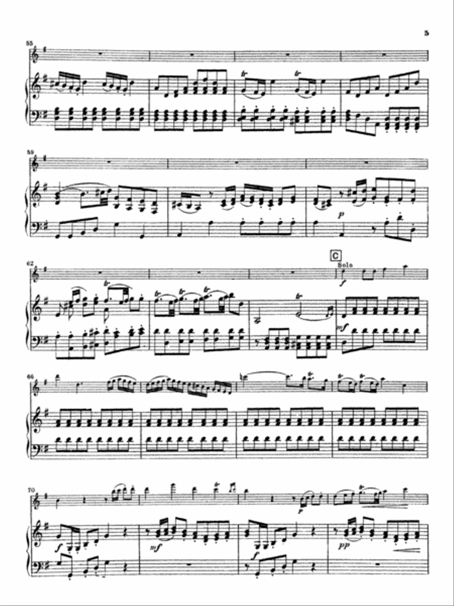 Quantz: Concerto in G Major Part scores gallery preview page 5