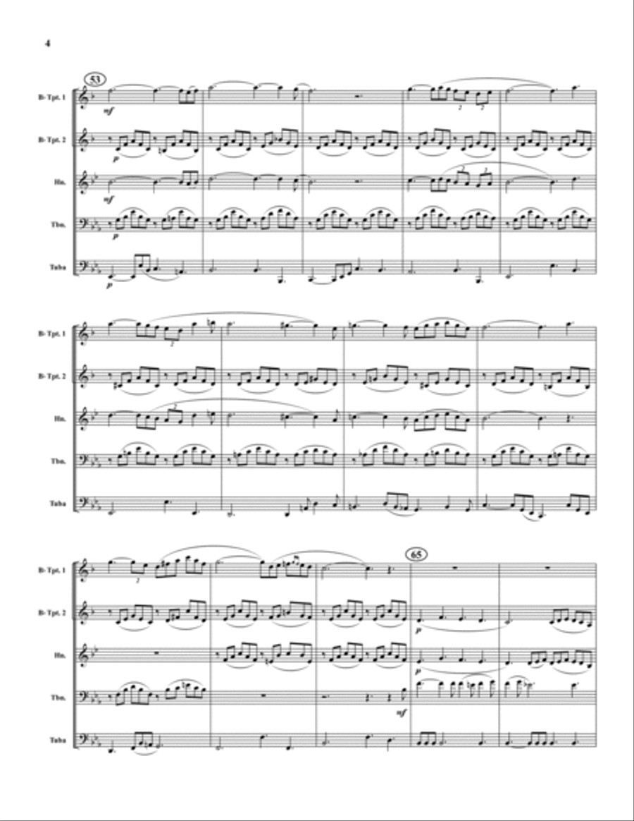 Ave Maria Brass Quintet scores gallery preview page 4