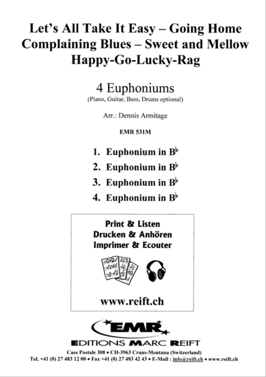 5 Jazzinations Euphonium Quartet scores gallery preview page 2
