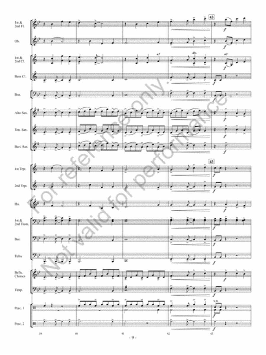 Hope Springs Eternal Concert Band scores gallery preview page 8