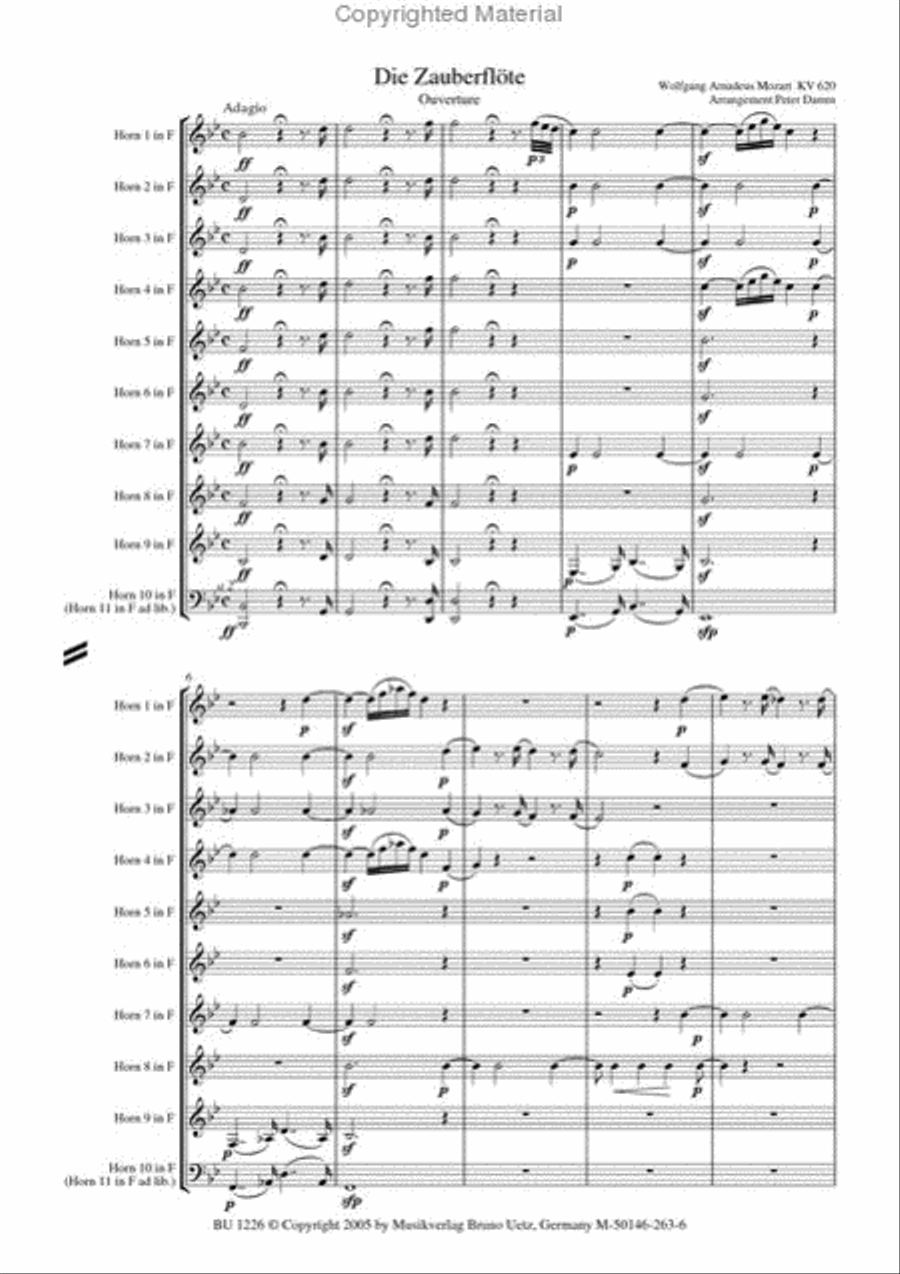 Magic Flute Set of Parts scores gallery preview page 2