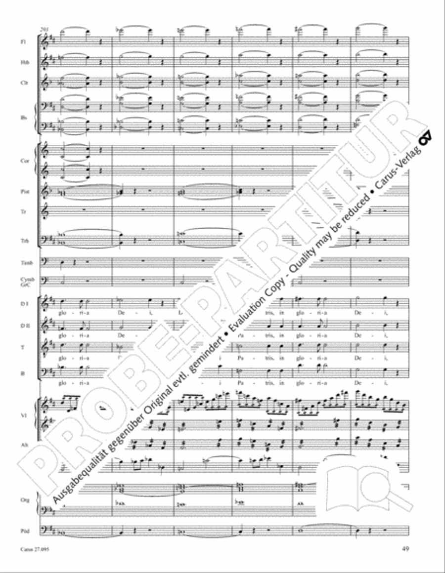 Messe solennelle de sainte Cecile STB scores gallery preview page 62