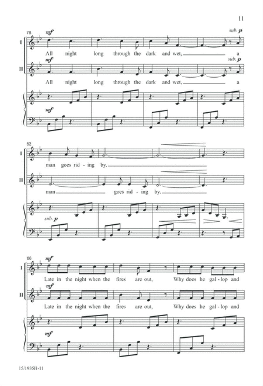 Windy Nights 3-Part scores gallery preview page 11