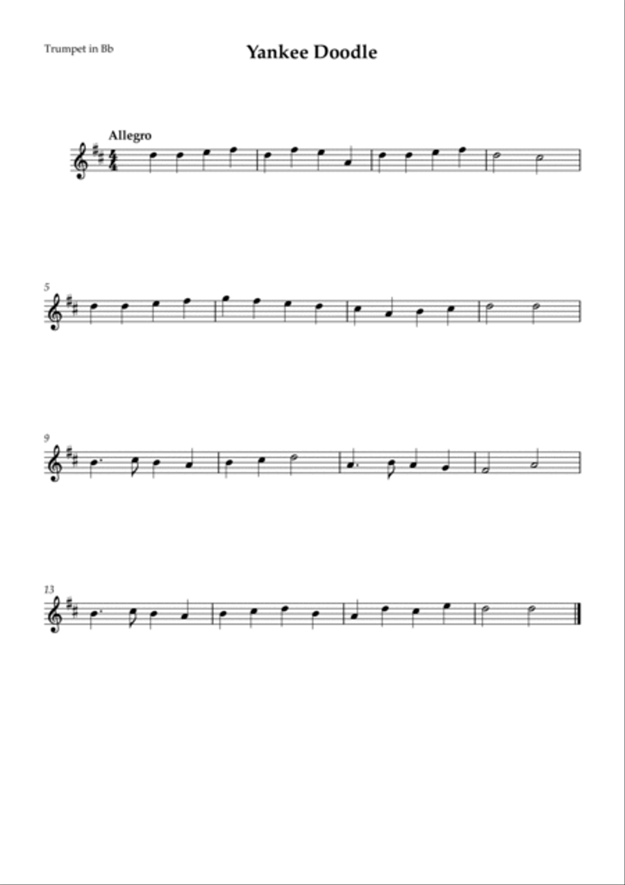 Yankee Doodle Brass Duet scores gallery preview page 2
