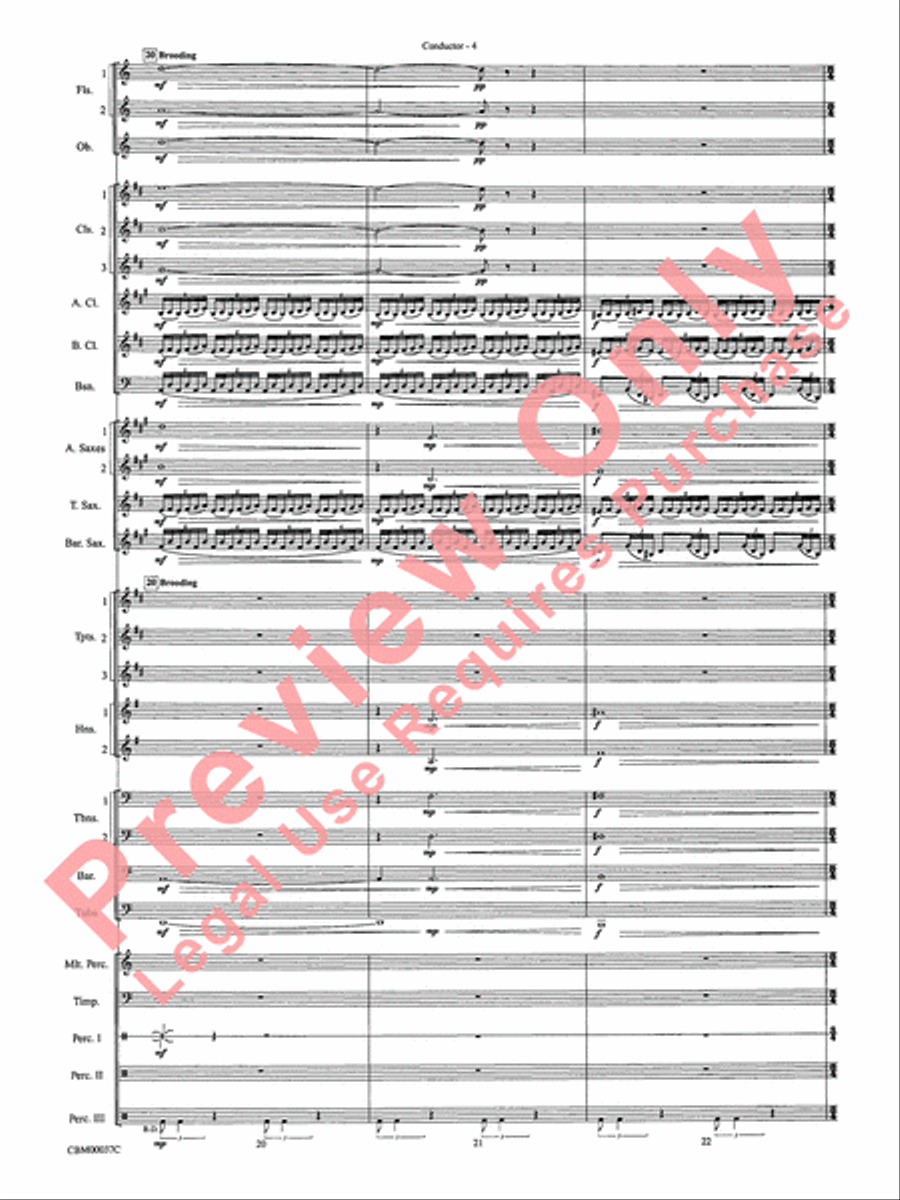 The Perfect Storm (from the Warner Bros. Motion Picture) Concert Band scores gallery preview page 7