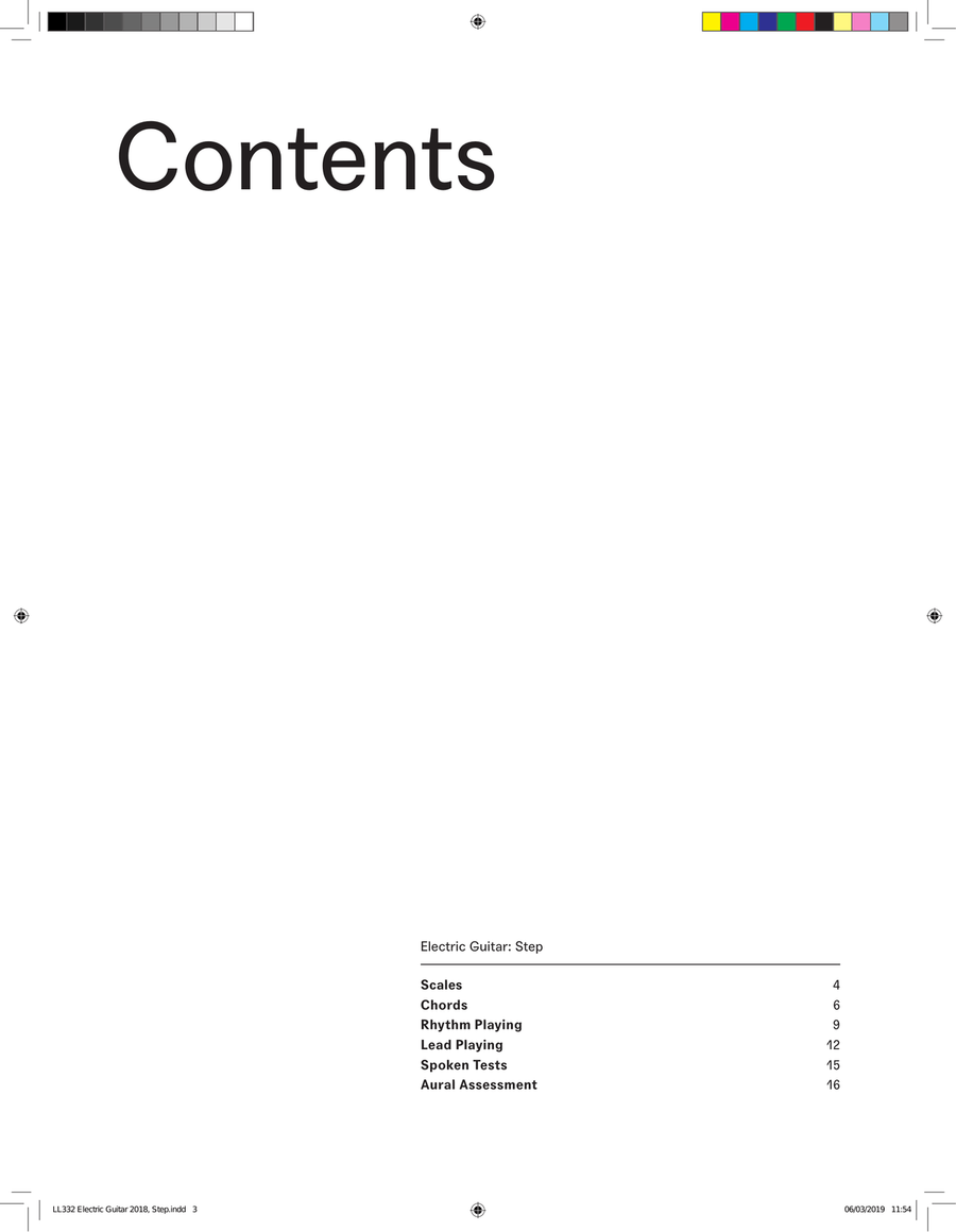 LCME Electric Guitar Handbook 2019 - Step Electric Guitar scores gallery preview page 3