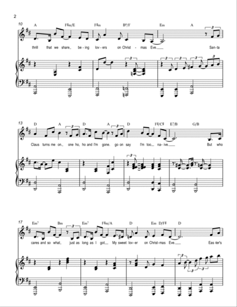 Lovers On Christmas Eve Lovers On Christmas Eve Voice scores gallery preview page 2