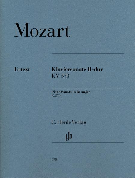 Mozart, Wolfgang Amadeus: Piano sonata B flat major KV 570