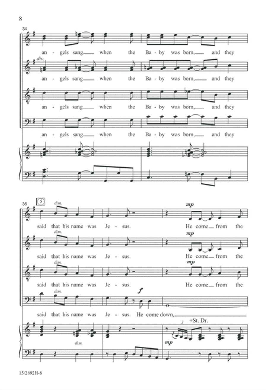 The Virgin Mary Had a Baby Boy 4-Part scores gallery preview page 9