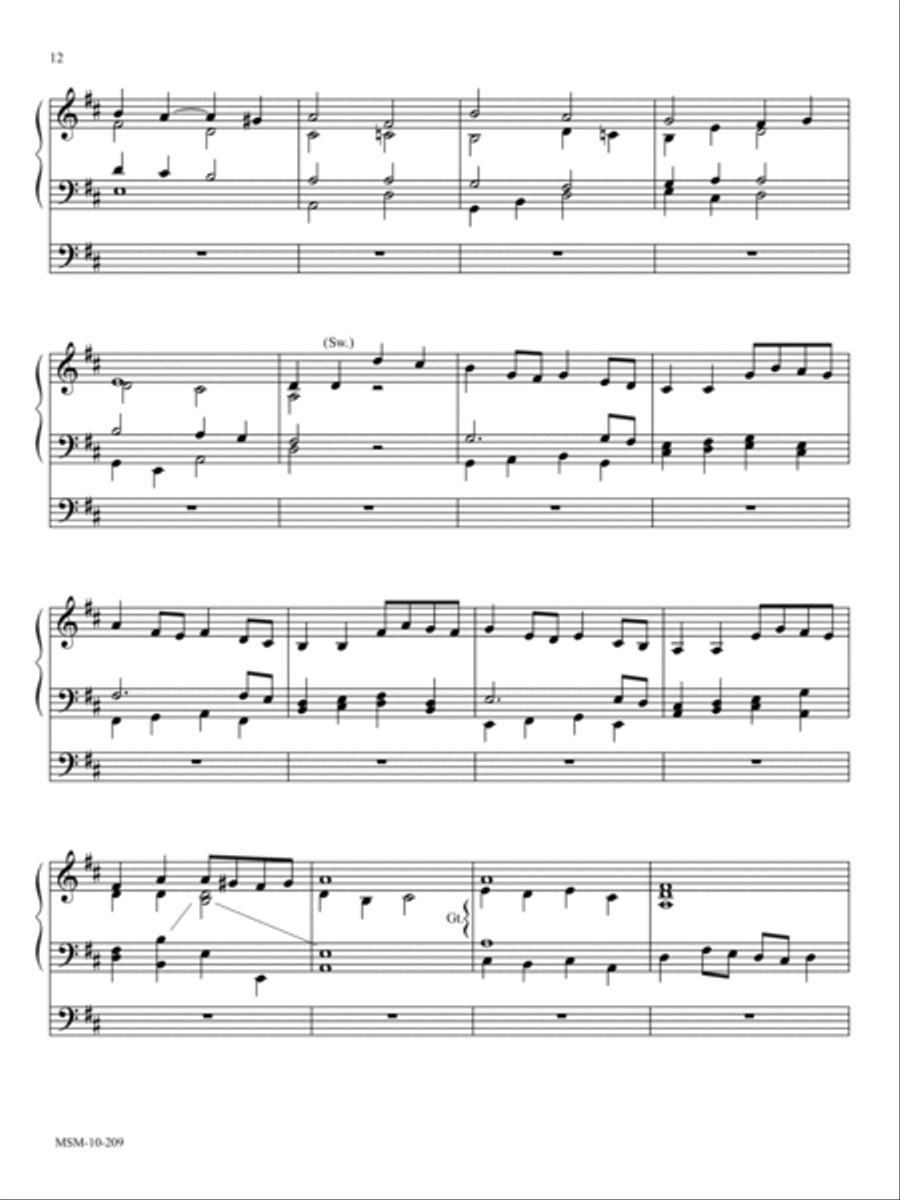 How Brightly Shines the Morning Star/O Morning Star, How Fair and Bright Organ scores gallery preview page 4