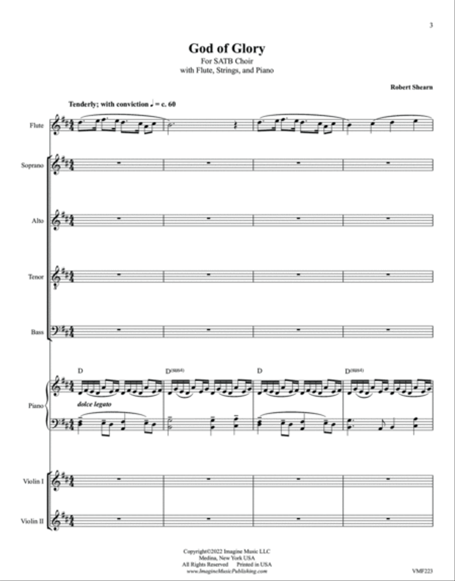 God of Glory 4-Part scores gallery preview page 3