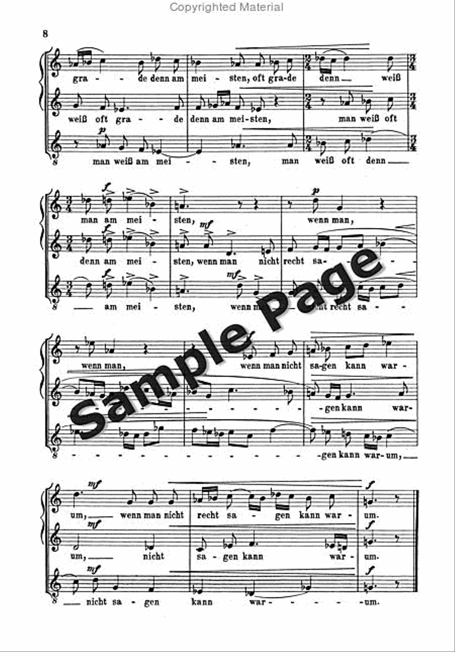 Lieder F Singkreise Op. 43/2 Mixed Choir scores gallery preview page 9