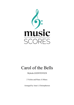 Carol of the Bells - 2 Violins and Piano - G Minor