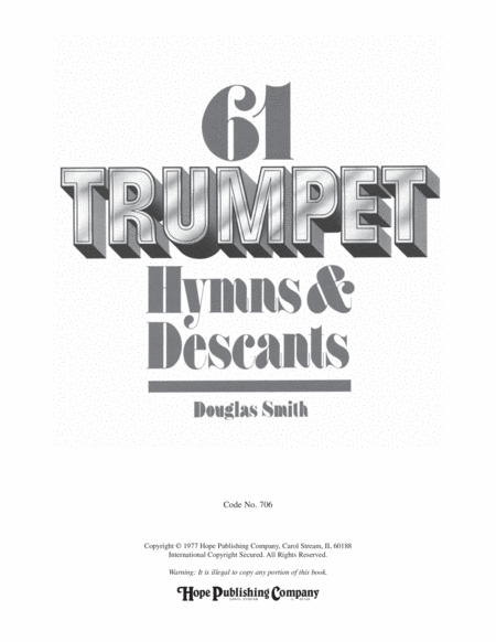 61 Trumpet Hymns and Descants, Vol. 1-Digital Download
