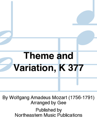 Theme and Variation, K 377