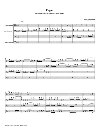 Fugue 11 from Well-Tempered Clavier, Book 2 (Trombone Quartet)
