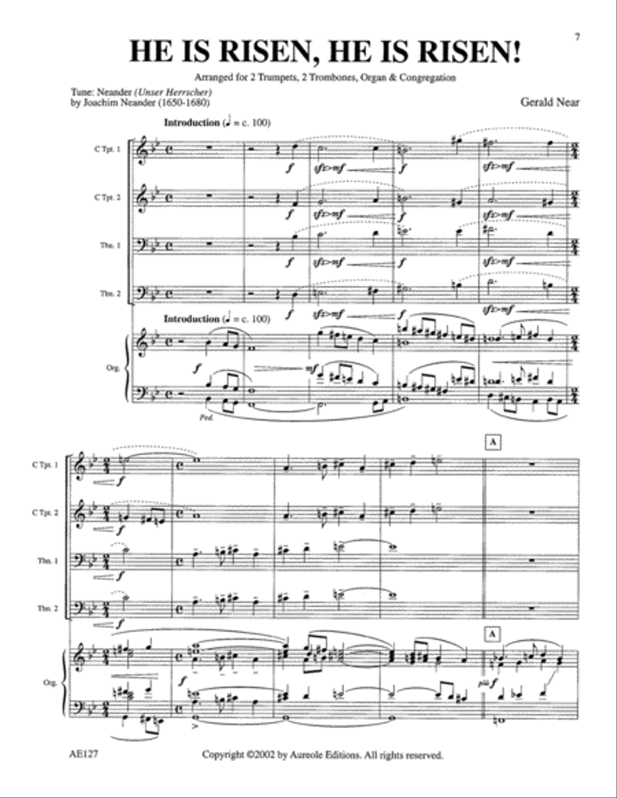 Three Easter Hymns Choir scores gallery preview page 6