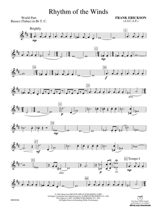 Rhythm of the Winds: (wp) B-flat Tuba T.C.