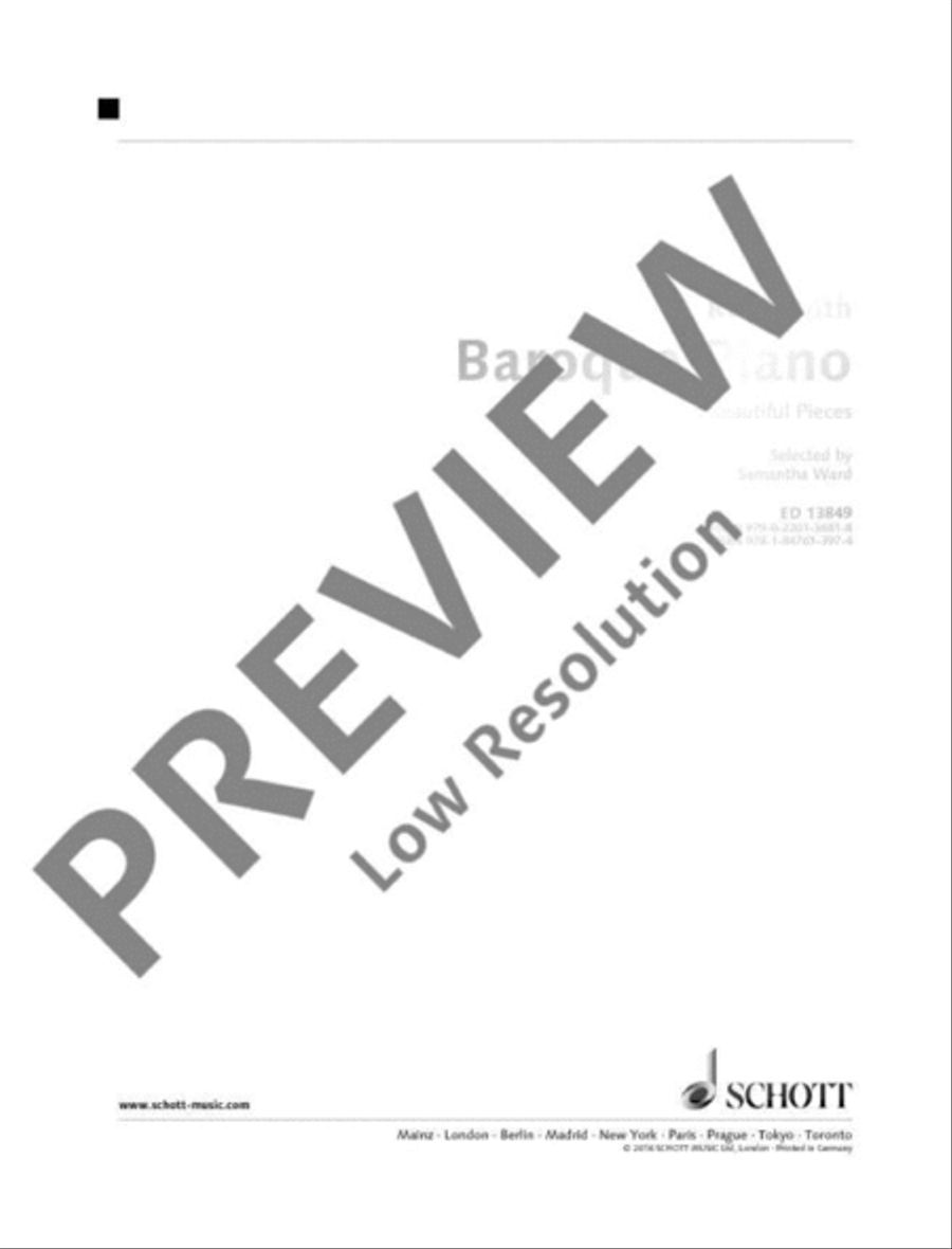 Relax with Baroque Piano Piano Solo scores gallery preview page 2